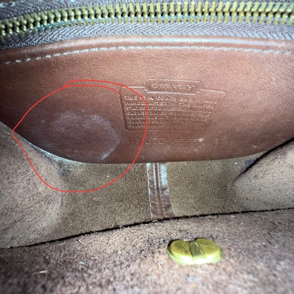 PROJECT Coach Legacy Small Flap 9965 Mahogany VINTAGE - Picture 7 of 8